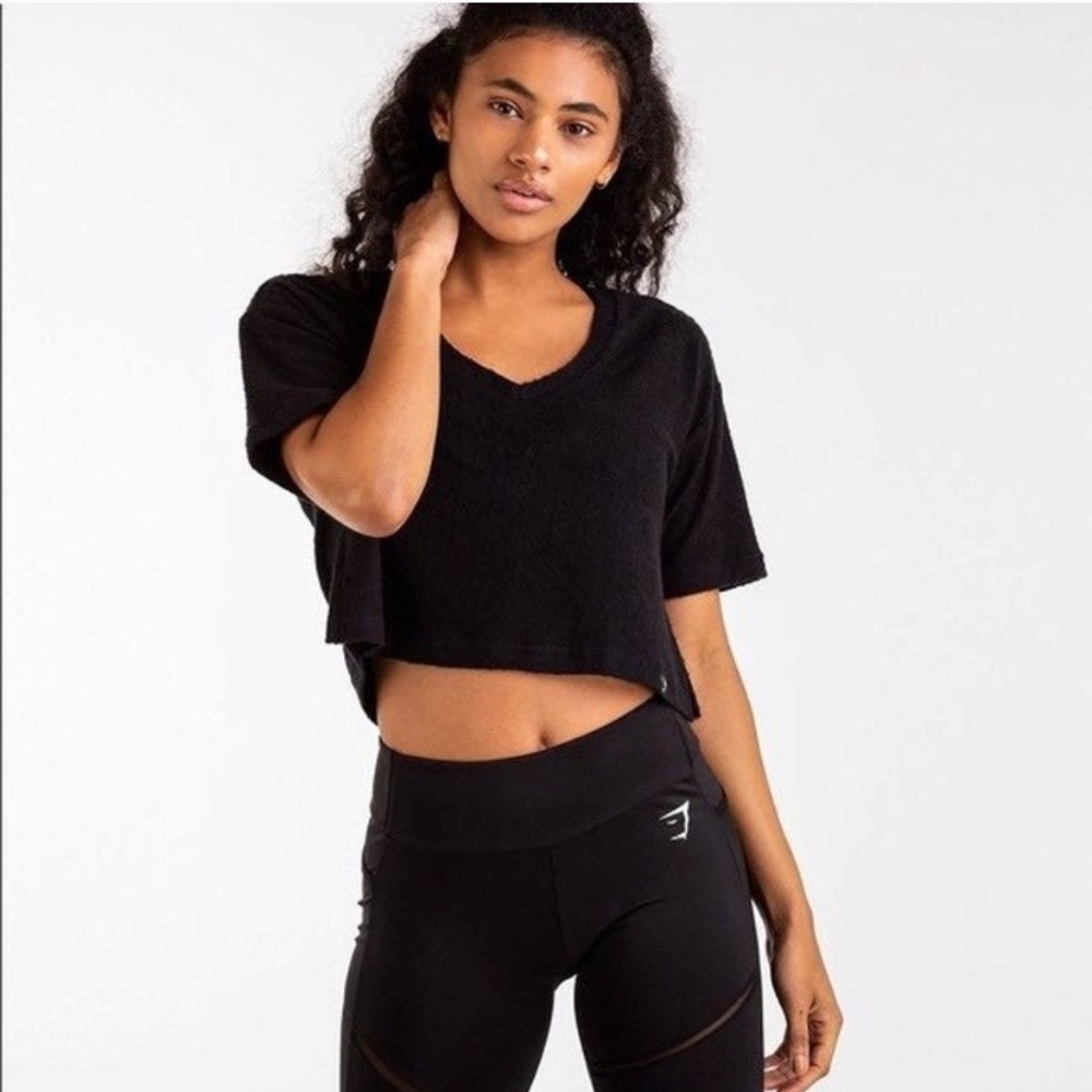 Gymshark Towel Tee Black